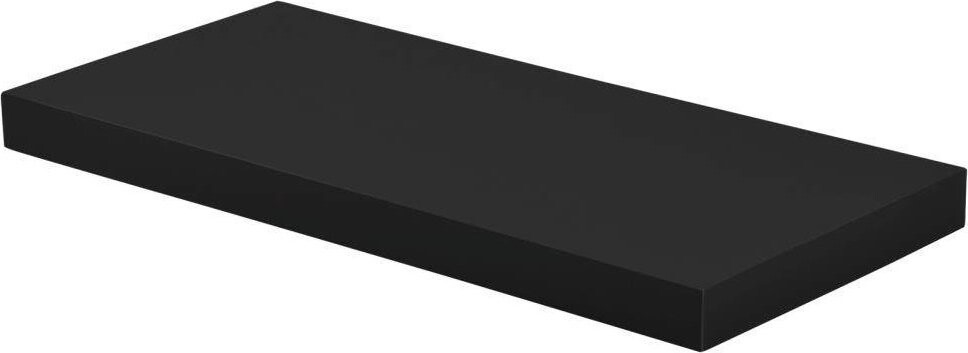 Homea Nástenná polica z MDF, 50 × 22,8 cm, čierna