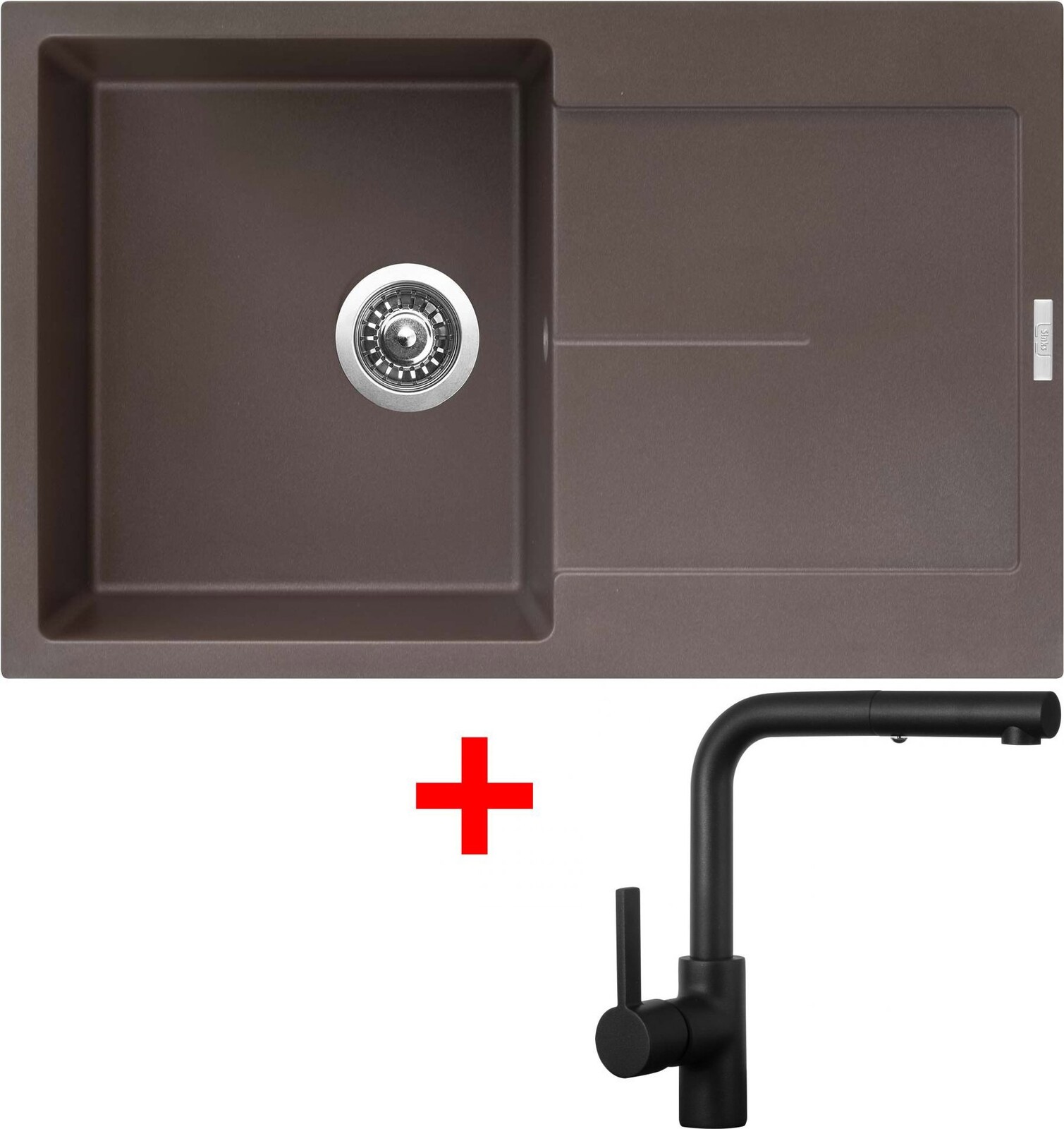 Sinks Ultima 790 Marone + Enigma S čierny matný