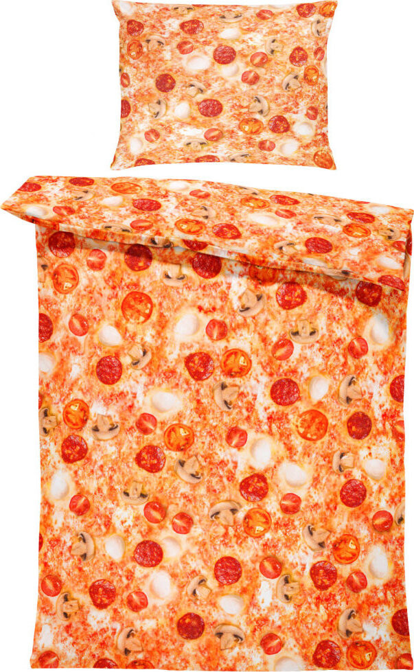 IMPAR Obliečky Pizza, 140 × 200 cm + 90 × 70 cm