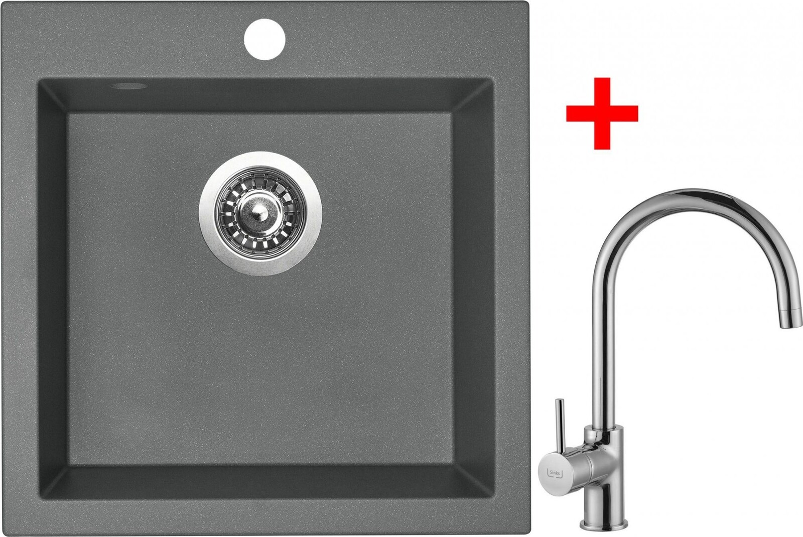 Sinks Viva 455 Titanium + Vitalia