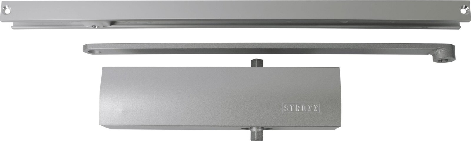 Stroxx F 6603 Dveřní zavírač s kluznou lištou, EN 3, stříbrný