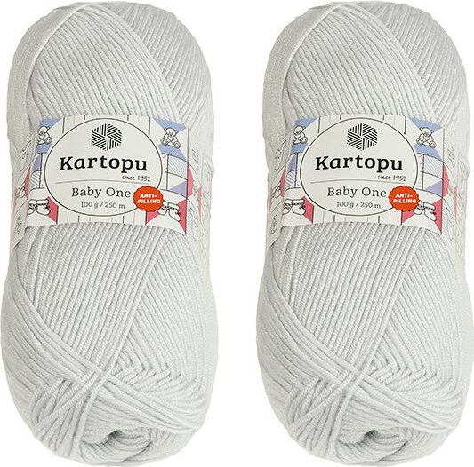 BELLATEX Baby One 100 g set 2 ks - 992 světle šedá