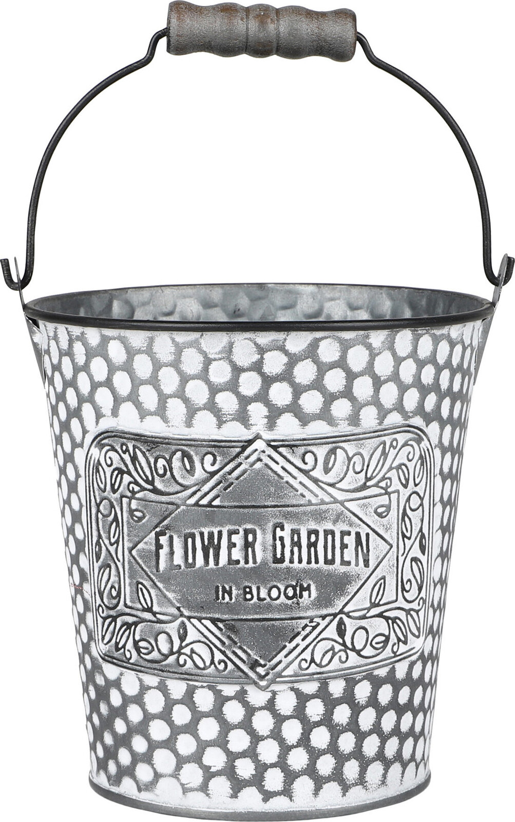 DOCHTMANN Květináč Flower Garden kbelík 12,5 × 14 cm, kov