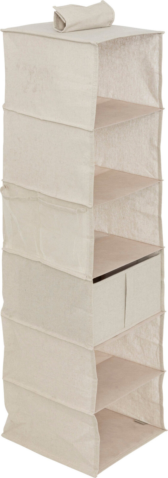 5five Simply Smart, Závěsný organizér do skříně Dressy, 6 přihrádek, 30 × 30 × 127 cm