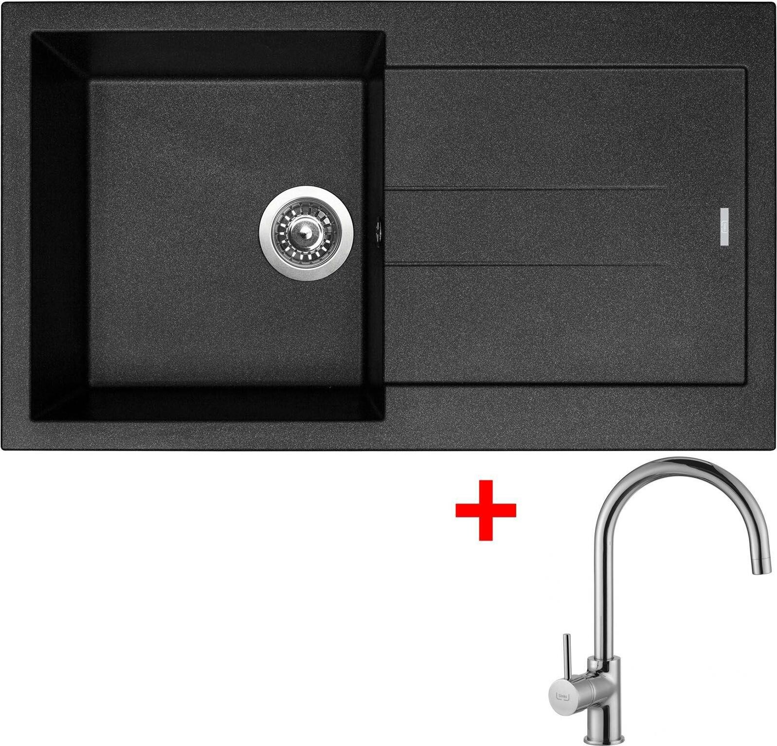 Sinks Amanda 860 Metalblack + Vitalia