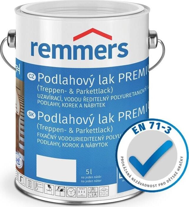 Remmers Podlahový lak Premium 5 l Hedvábně lesklý