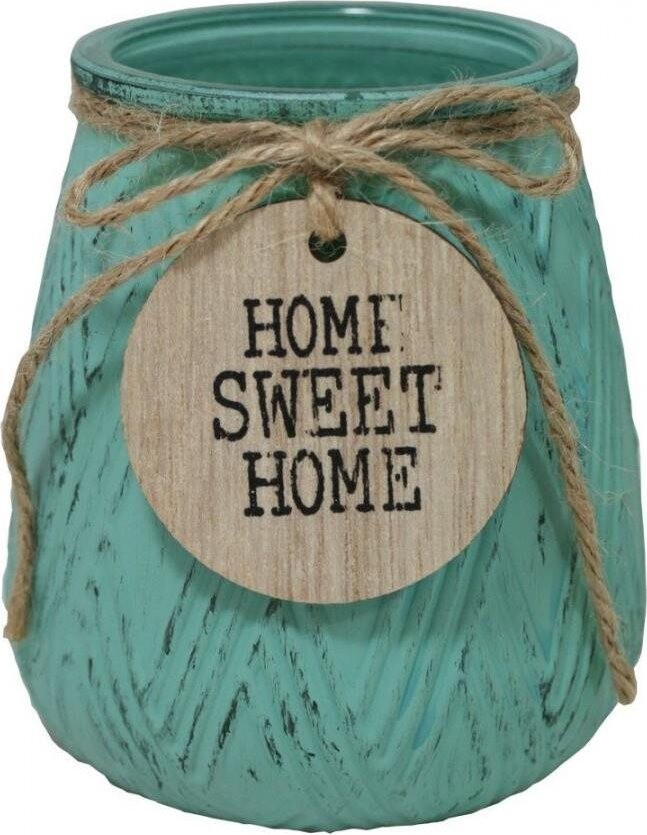 GOBA skleněný malý Home Sweet Home zelený