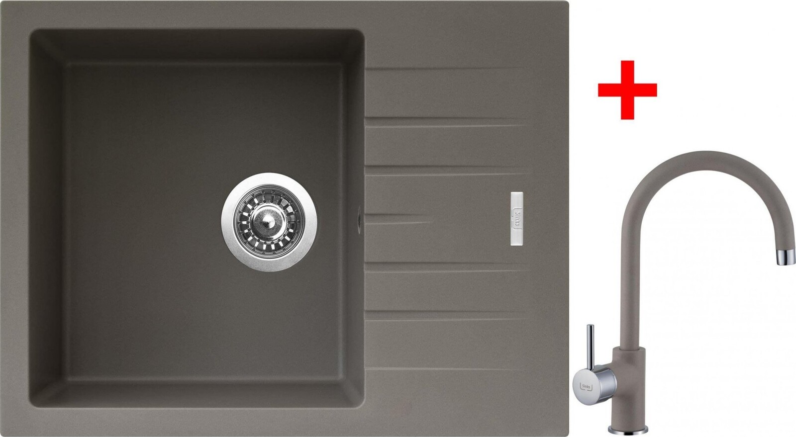Sinks Perfecto 650 Truffle + Vitalia GR