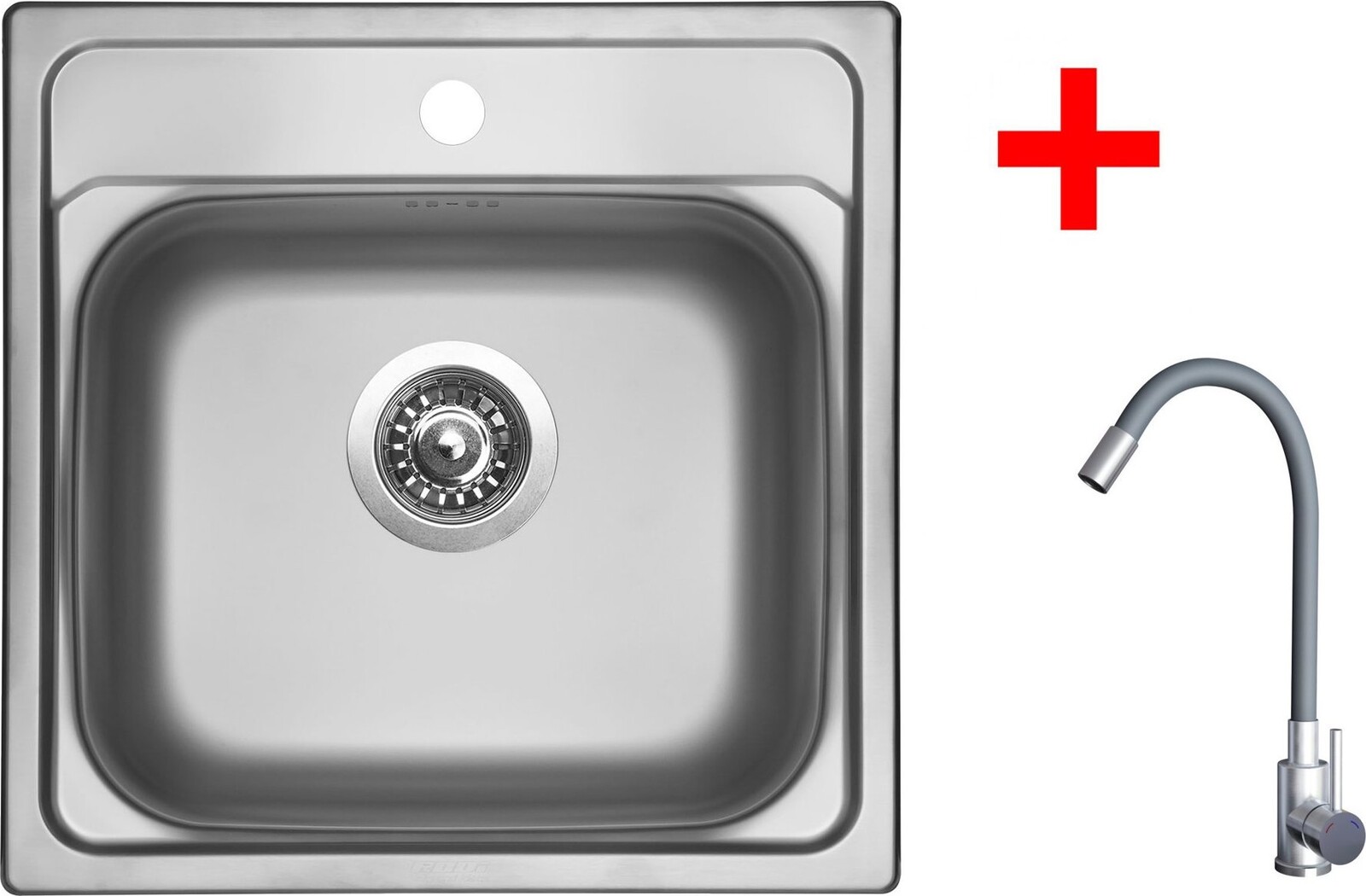 Sinks Manaus 480 + Elasta nerez/šedý