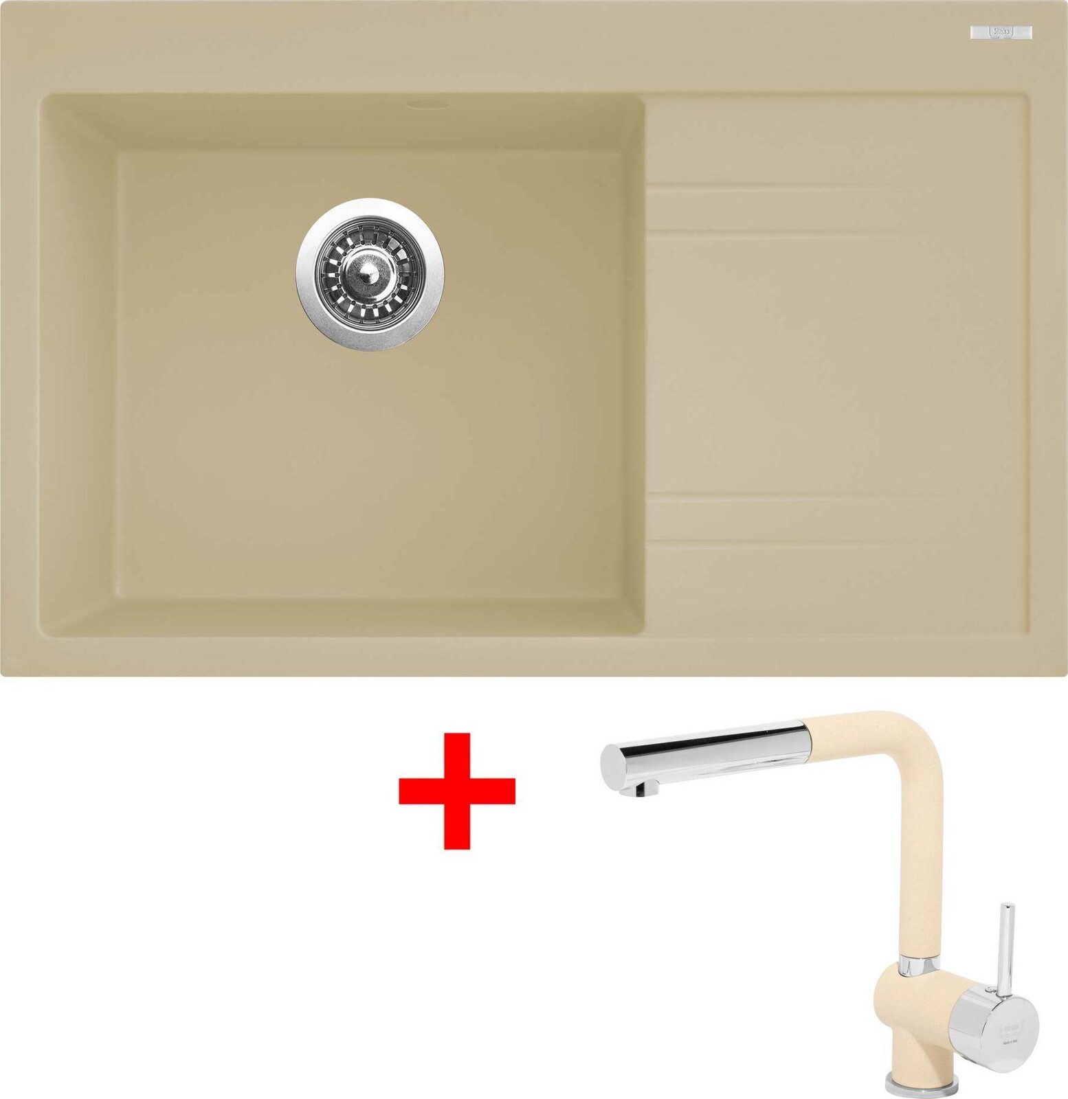 Sinks Rim 780 L Sahara + Mix 3 P GR