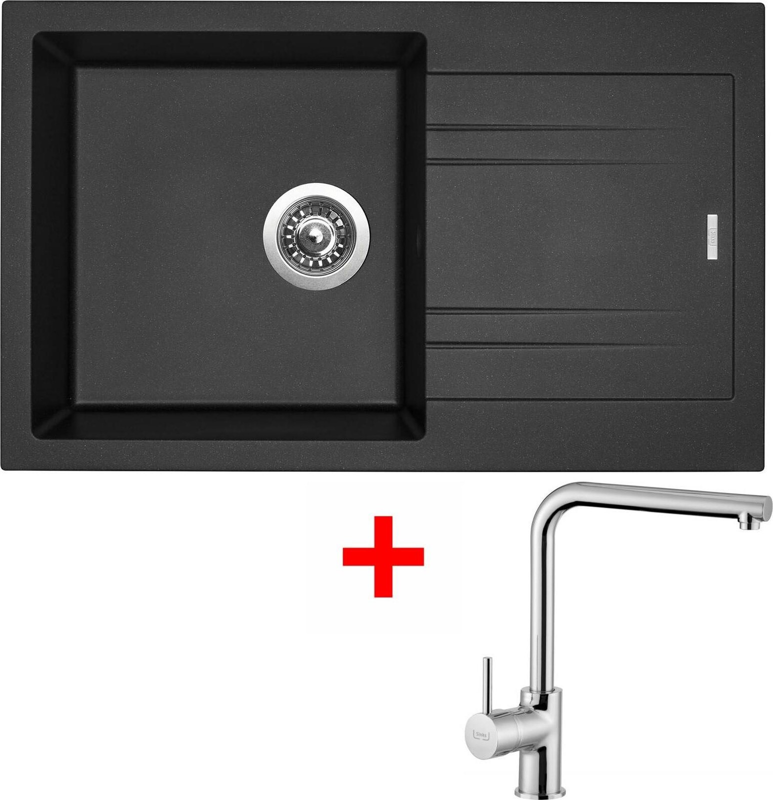 Sinks Linea 780 Metalblack + Elka