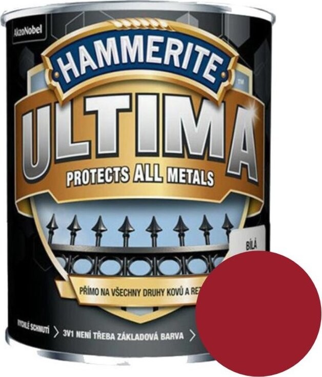 AkzoNobel Hammerite ULTIMA 0,75 l, červená Matt