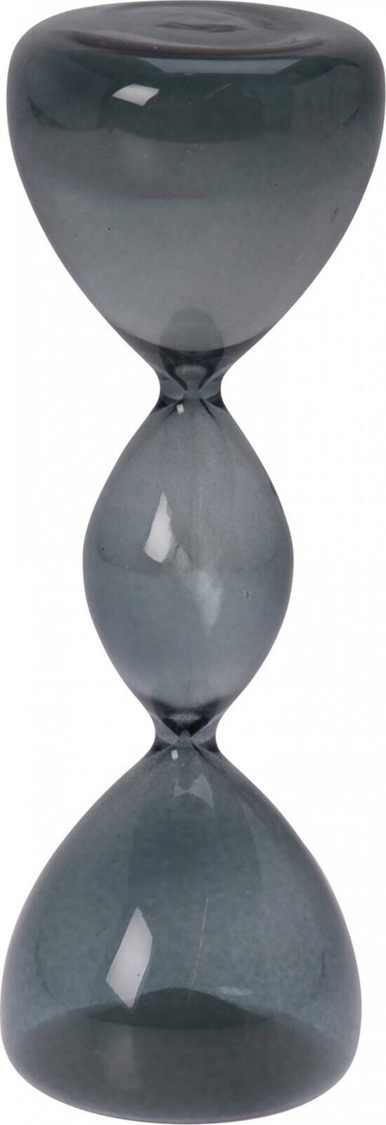 H&L Skleněné přesýpací hodiny 16,5 cm, kouřově modré