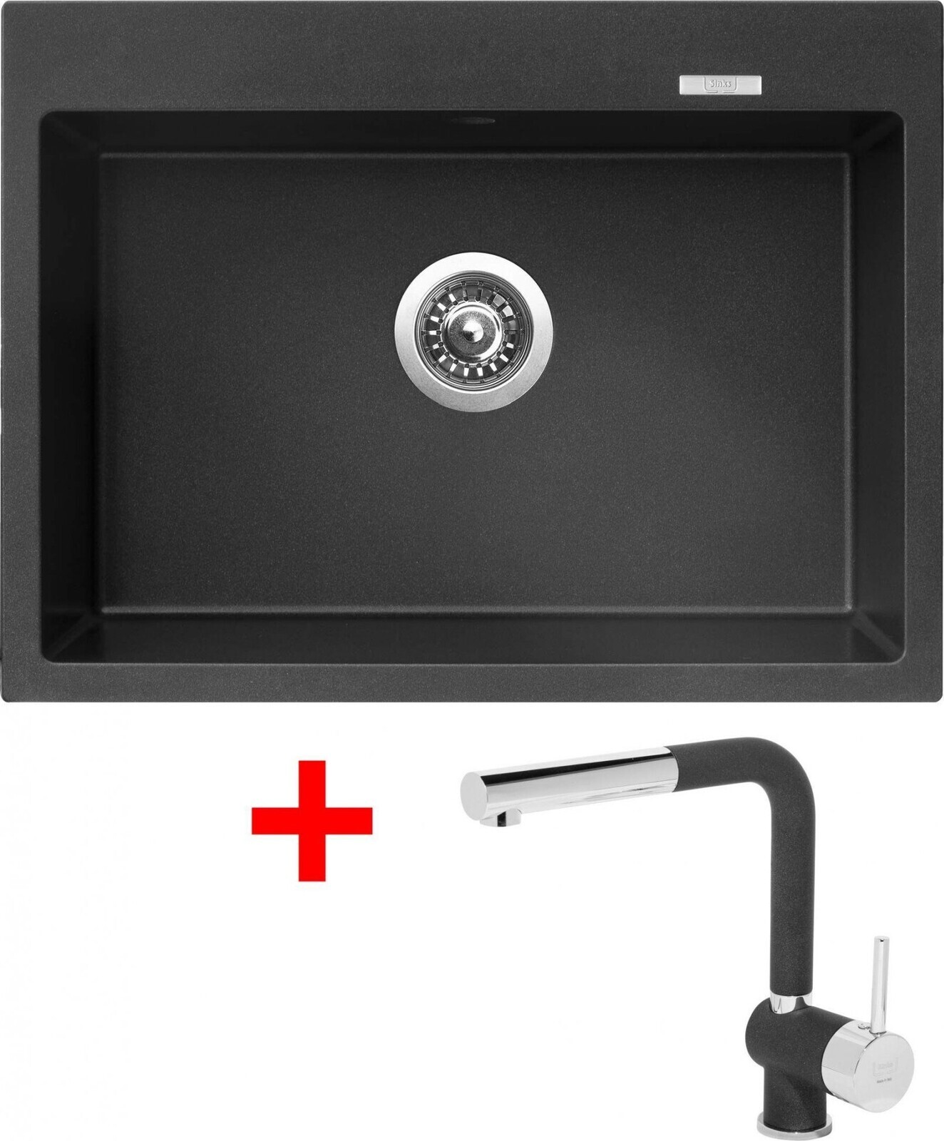 Sinks Maximo 680 Metalblack + Mix 3 P GR