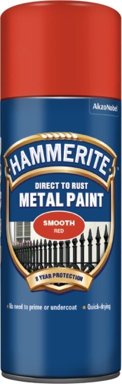 AkzoNobel Hammerite sprej priamo na hrdzu hladký 400 ml, červený