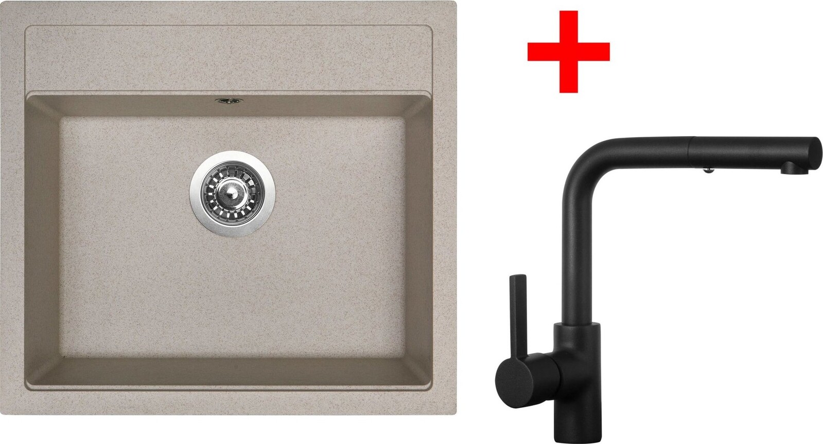 Sinks Solo 560 Avena + Enigma S čierny matný