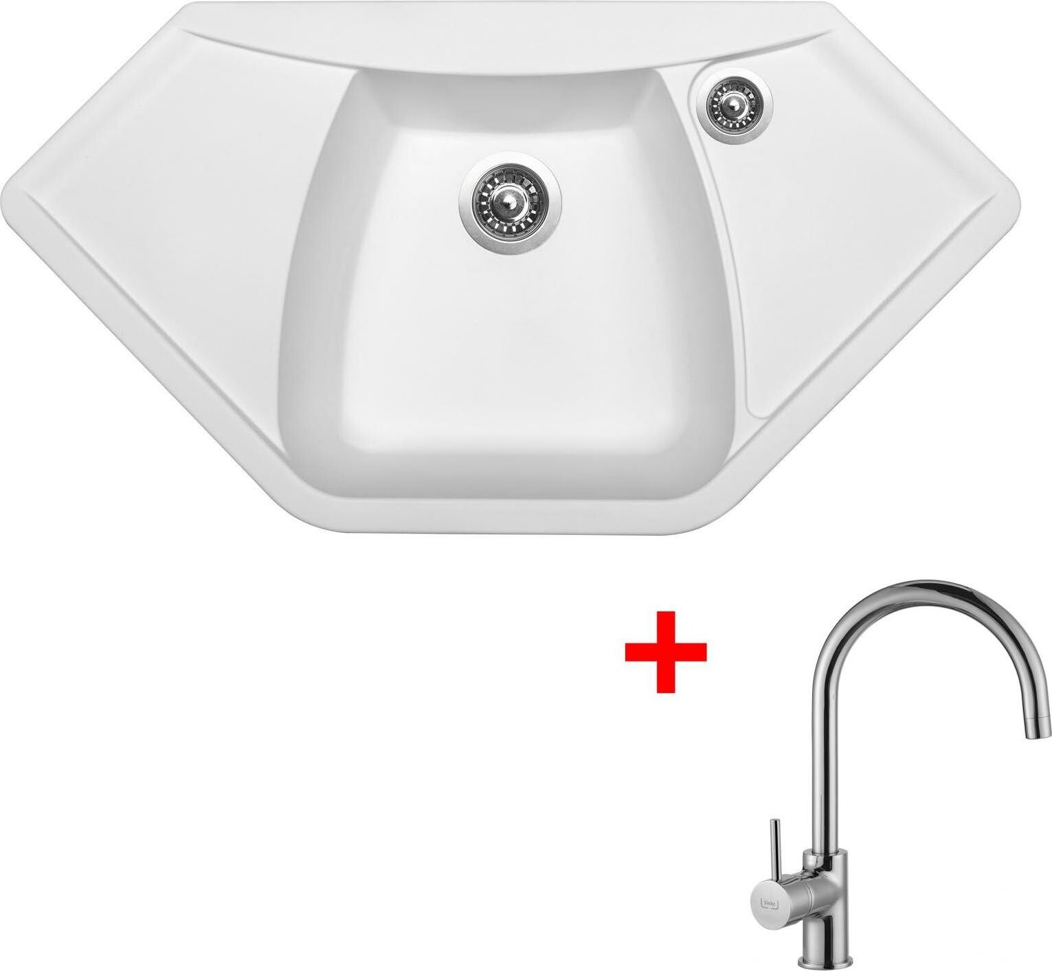 Sinks Naiky 980 Milk + Vitalia