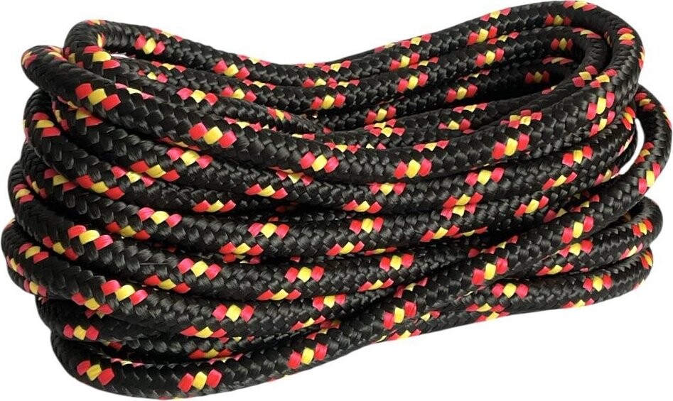 BKshop PPF 16 Polypropylenové lano pletené s jádrem, průměr 16 mm, 30 m černé