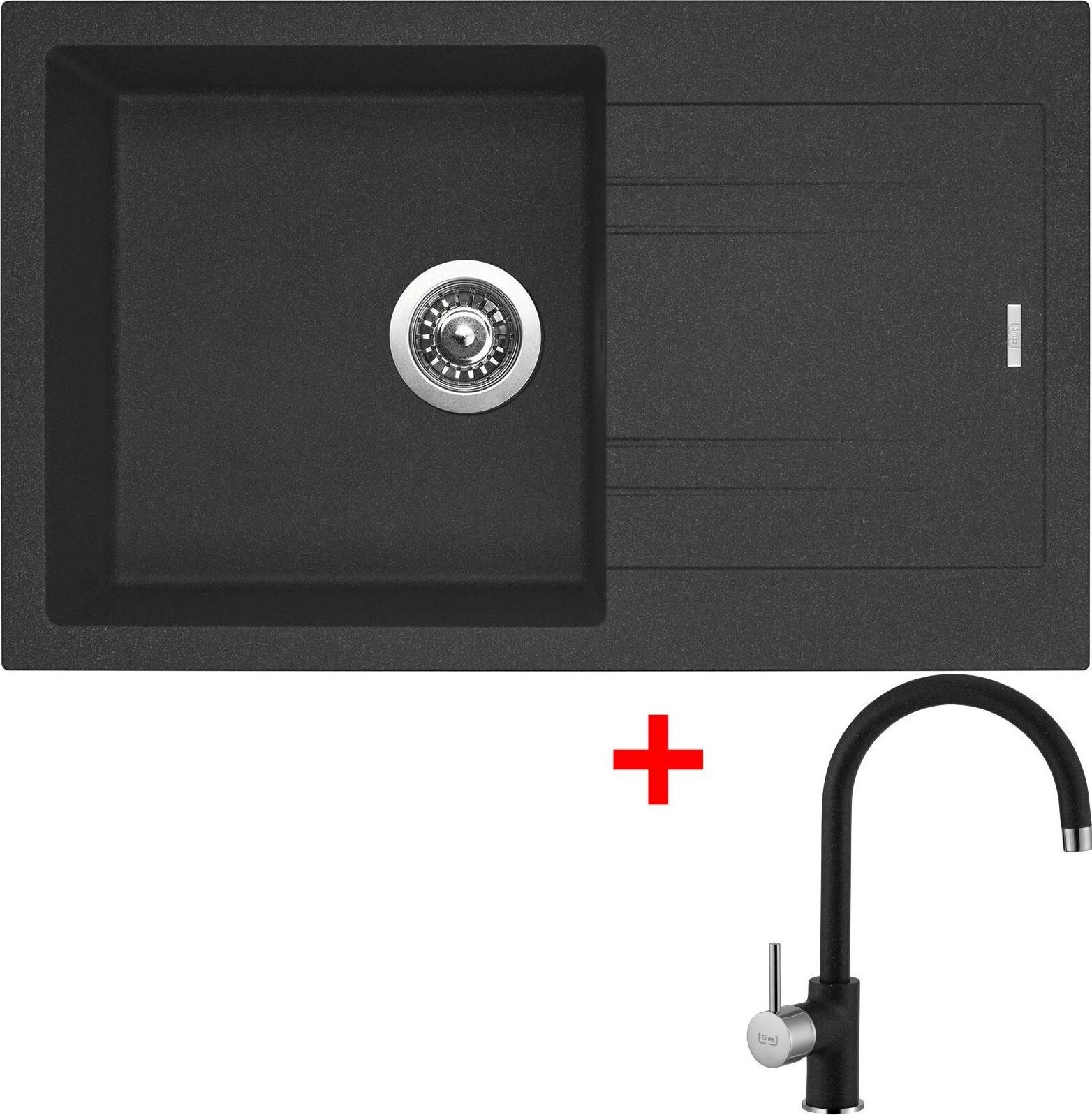 Sinks Linea 780 Granblack + Vitalia GR