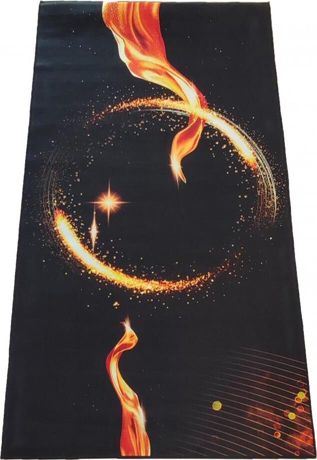 4sleep Kusový koberec Black & Gold 15 - 120 × 180 cm