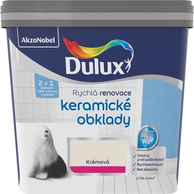 AkzoNobel Dulux Renovace keramické obklady krémová 0,75 l