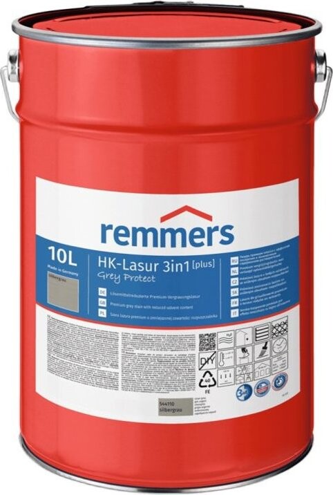Remmers HK Lazura 3v1 Grey Protect [plus] 10 l Silbergrau / Stříbřitě šedá