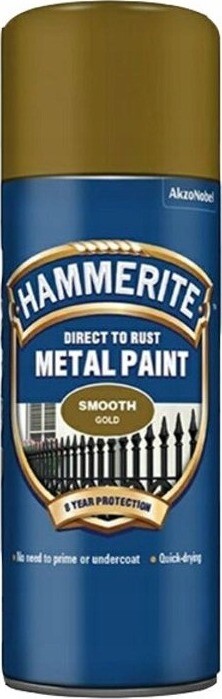 AkzoNobel Hammerite sprej priamo na hrdzu hladký 400 ml, zlatý