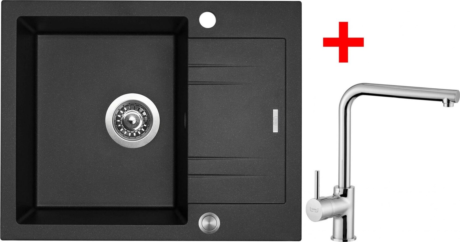 Sinks Linea 600 XC Metalblack + Elka