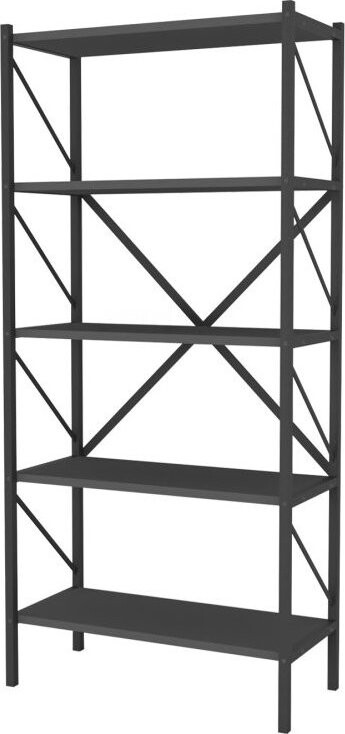Nejlevnější nábytek Mebru, kovový, 158 cm, černá/antracit