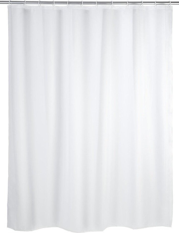 Wenko Sprchový závěs textilní Peva, bílý, 120 × 200 cm