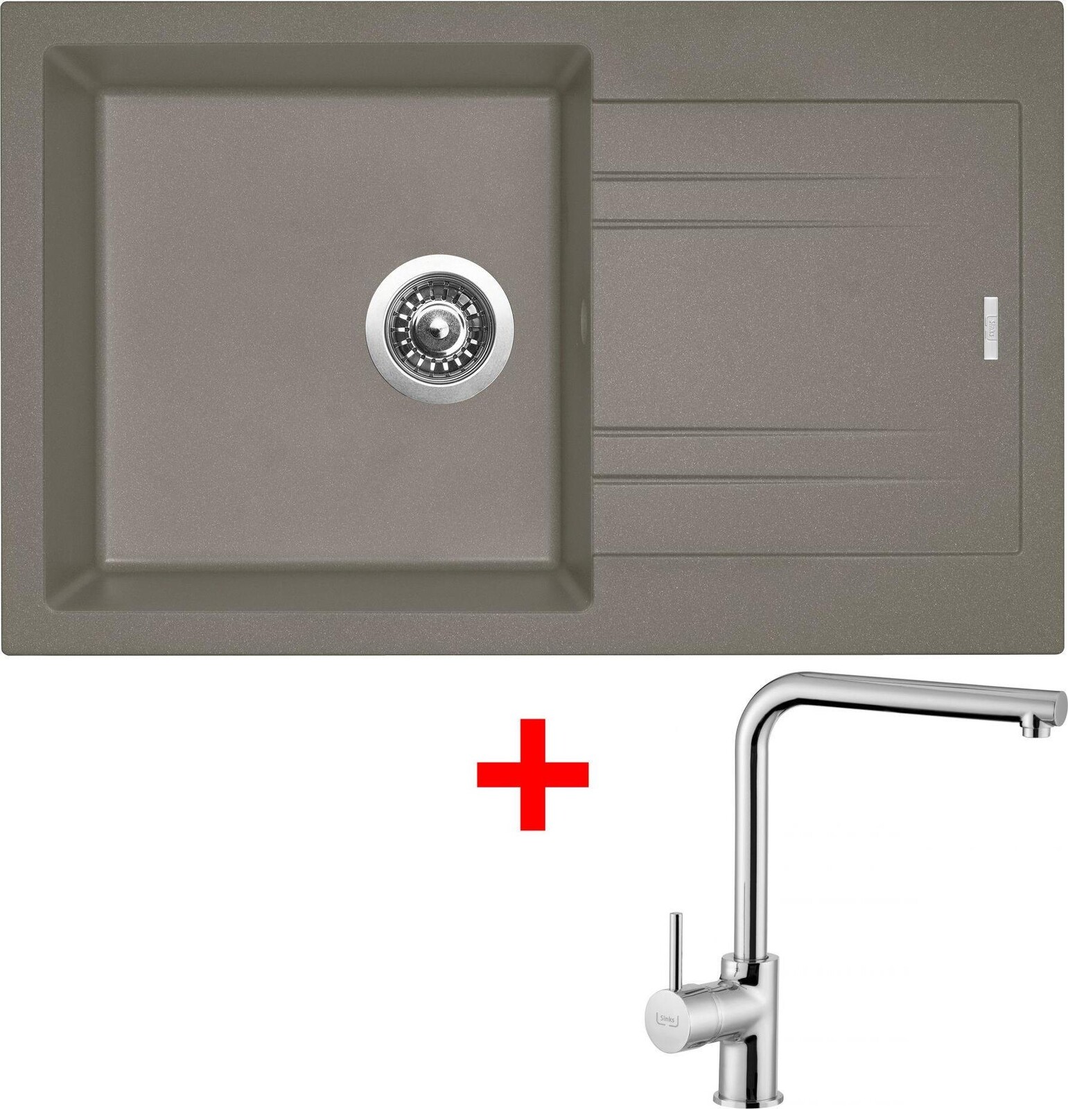 Sinks Linea 780 Truffle + Elka