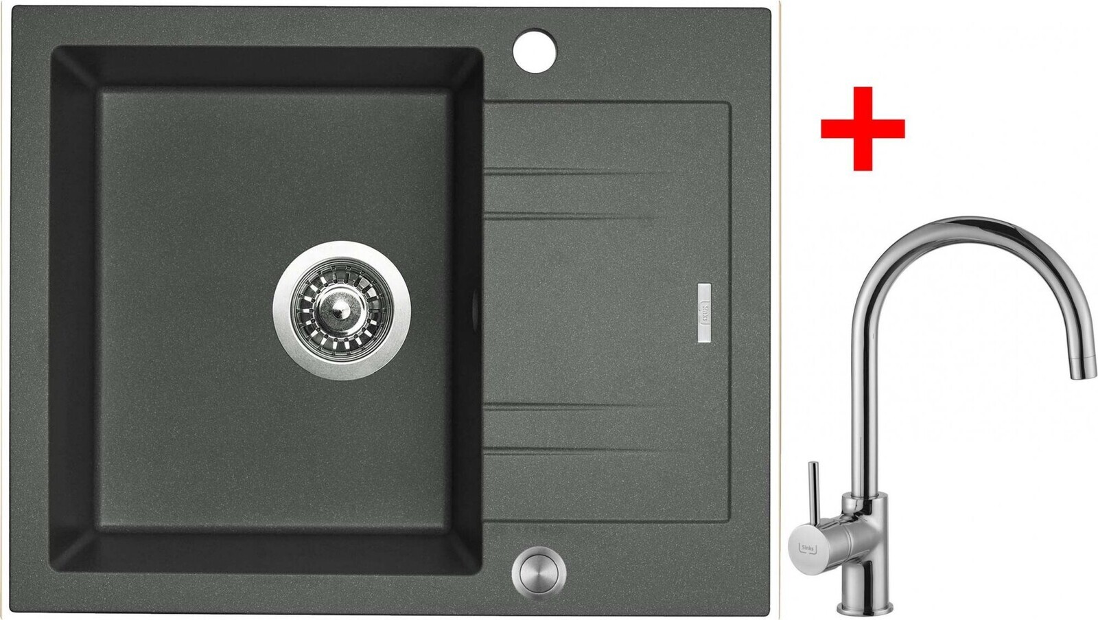 Sinks Linea 600 XC Titanium + Vitalia
