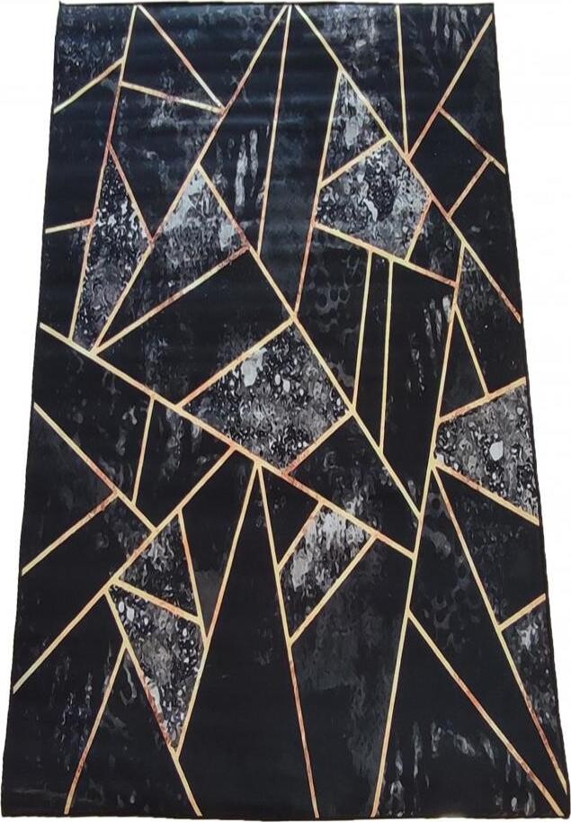 4sleep Kusový koberec Black & Gold 16 - 60 × 100 cm