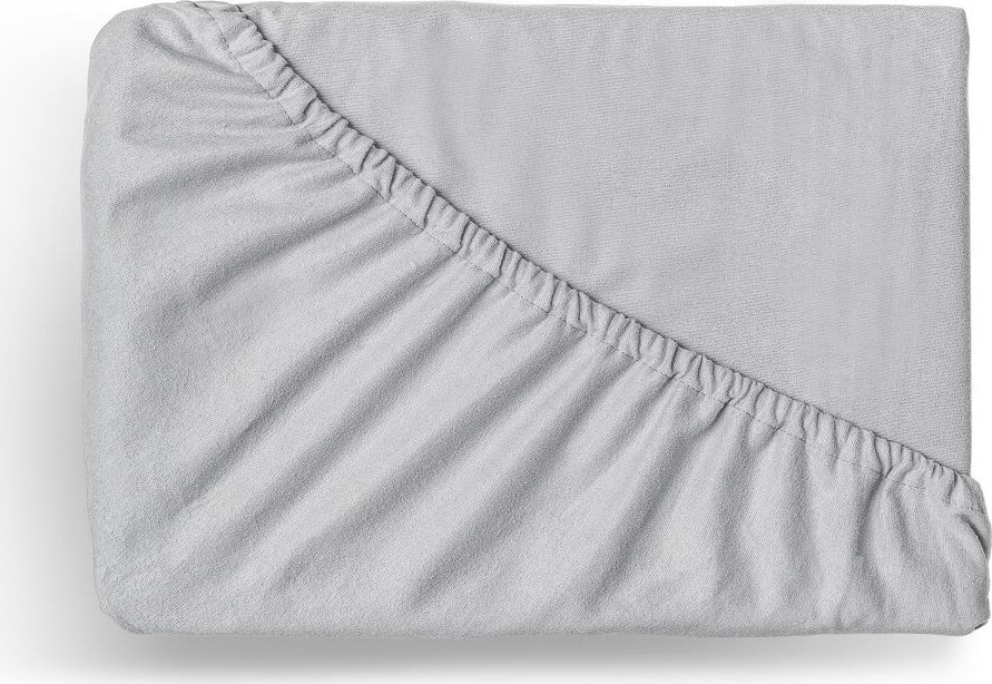Kvalitex Flanelové napínacie prestieradlo 100 × 200 cm, svetlo sivé