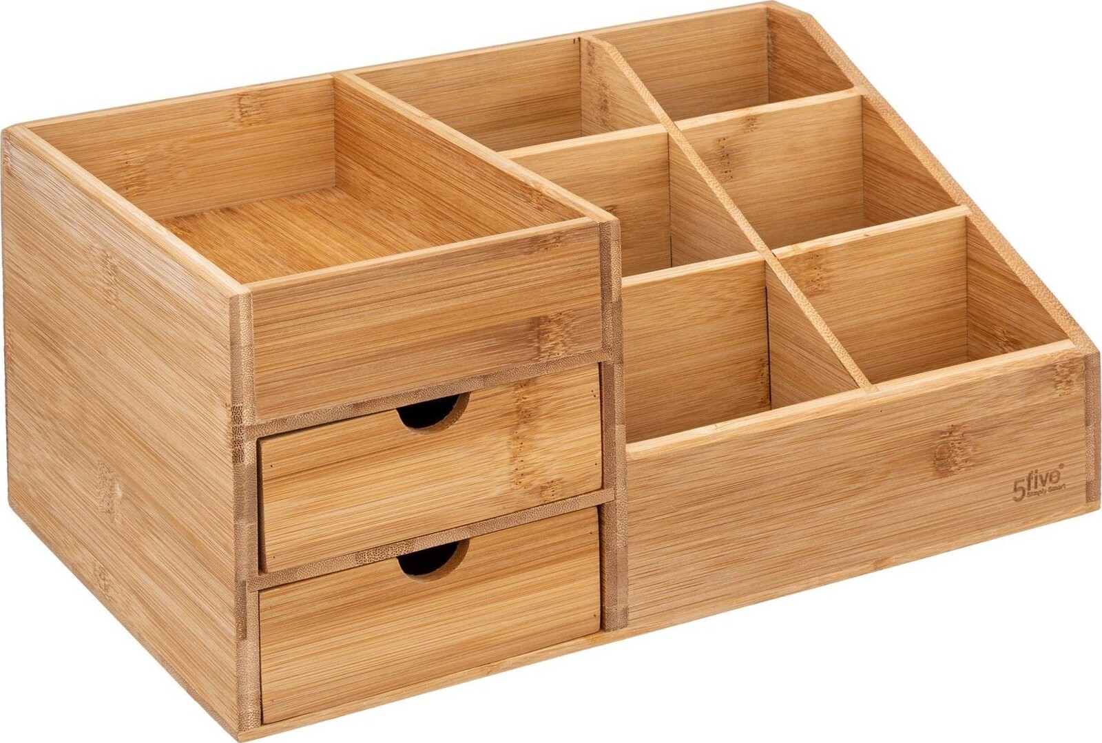 5five Simply Smart Organizér na kozmetiku, bambusový, 3 zásuvky