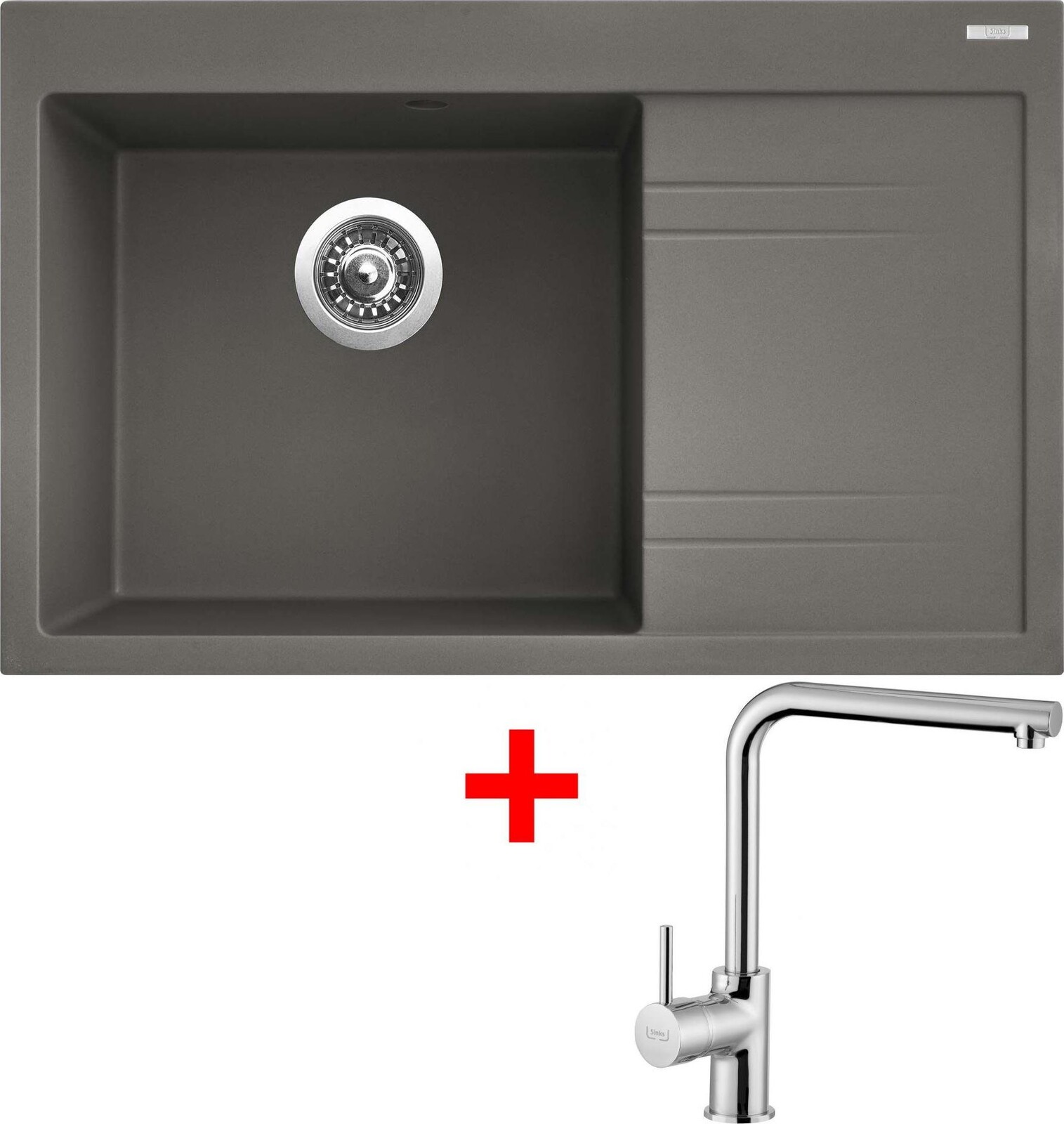 Sinks Rim 780 L Truffle + Elka