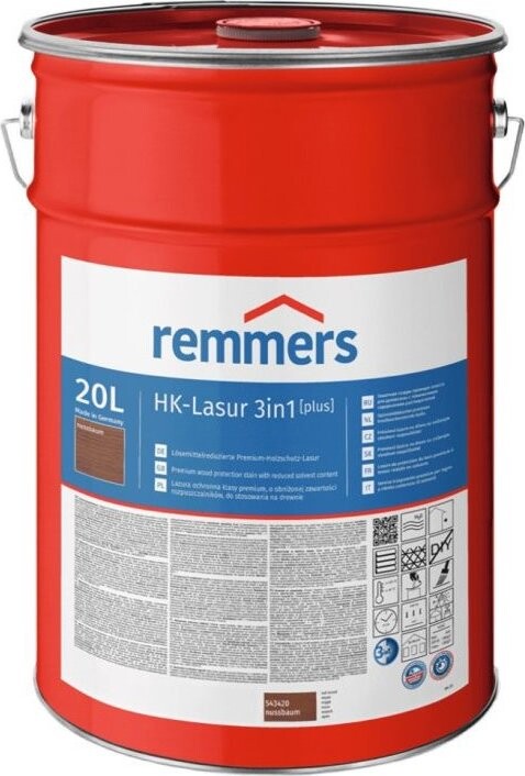 Remmers HK Lazura 3 v 1 [plus] 20 l, nussbaum / ořech