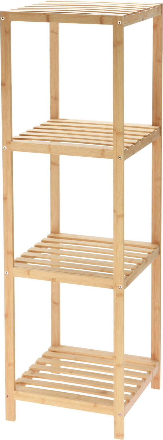 HOME STYLING COLLECTION Bambusový regál, 4patrový, 110 cm