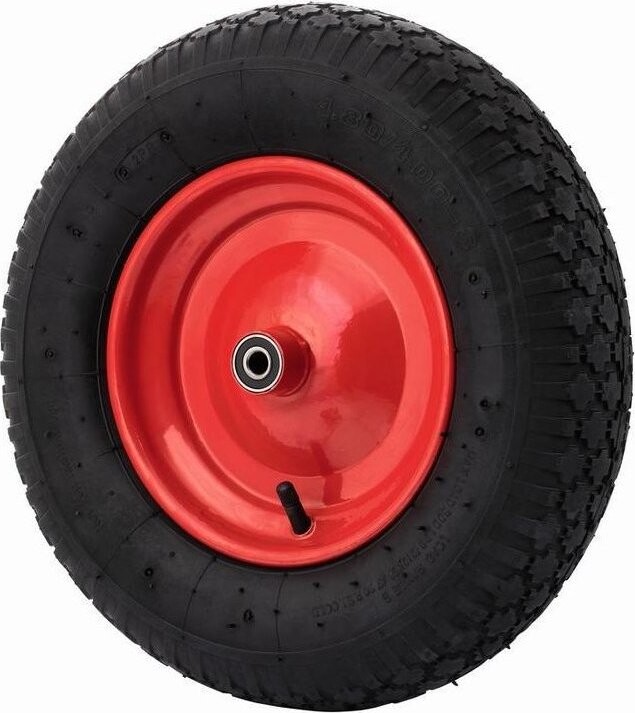 WALTECO Nafukovací kolo, průměr 400 mm, průměr osy 12 mm, nosnost 150 kg