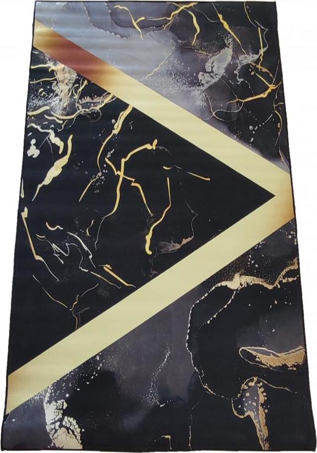 4sleep Kusový koberec Black & Gold 12 - 60 × 100 cm