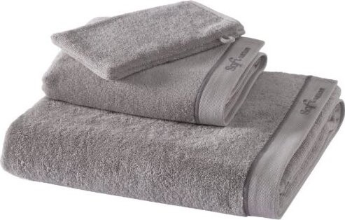 Soft Cotton Aura Sada ručník, osuška a mycí žínka, 3 ks, šedá