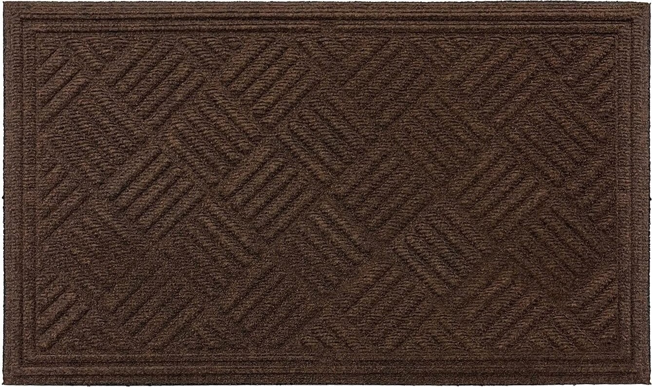 DuraHome Rohož guma & pp, Velvet, 45 × 75 cm, hnědá