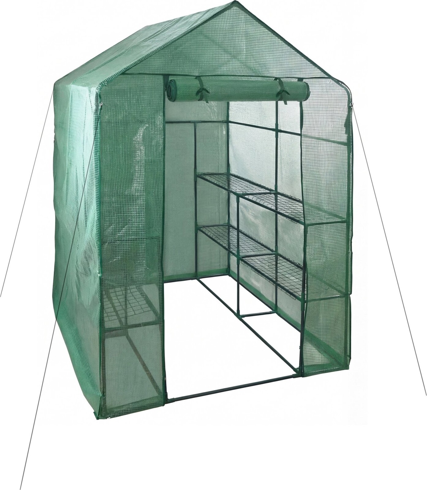 GARVIA Fóliovník Porri rolovací vstup vystužená fólia 143 × 143 × 195 cm PE