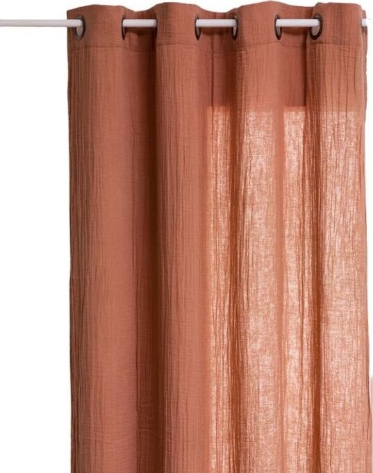 Atmosphera Mušelínový závěs JAMANA, 130 × 260 cm, růžový