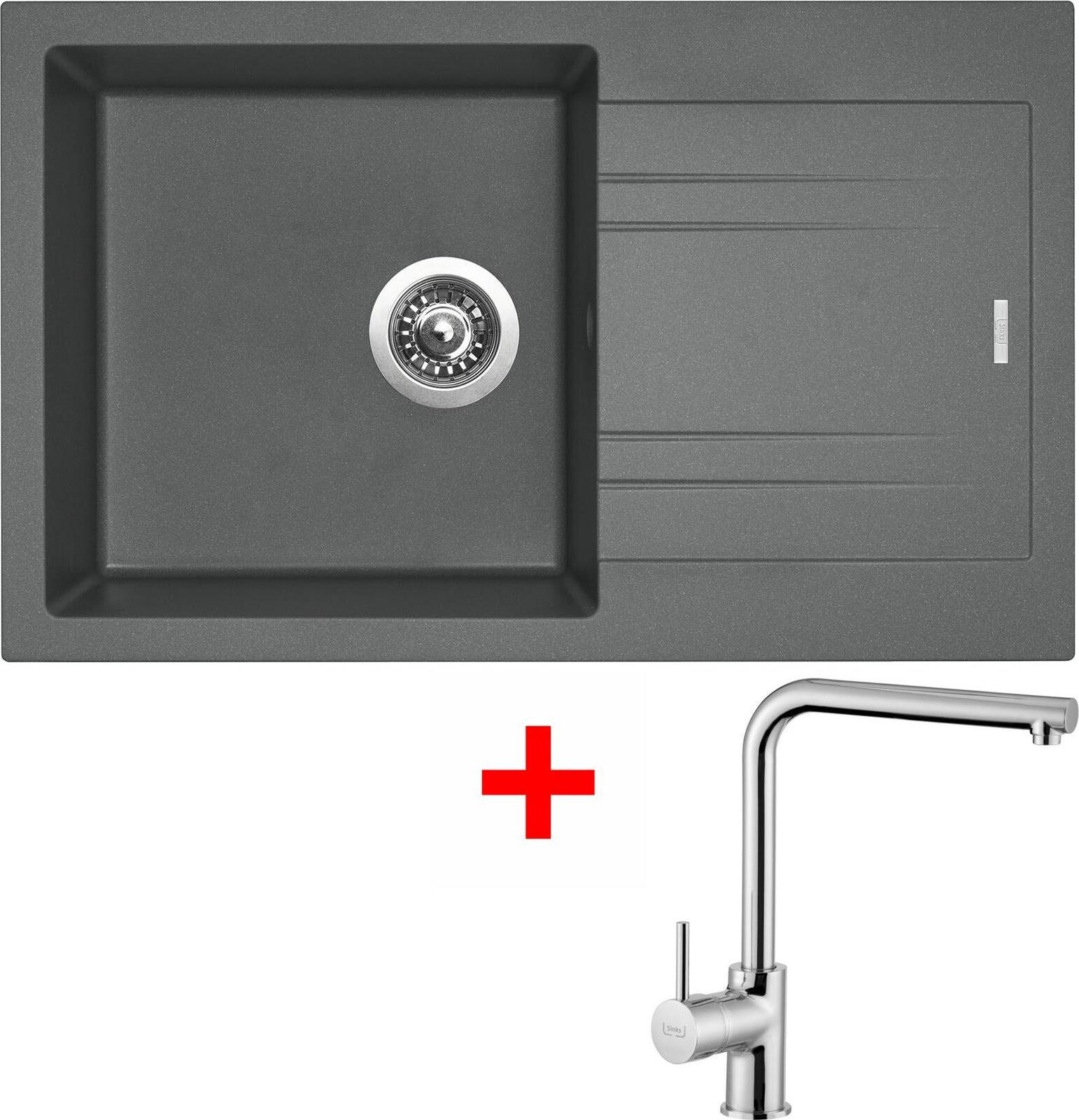 Sinks Linea 780 Titanium + Elka
