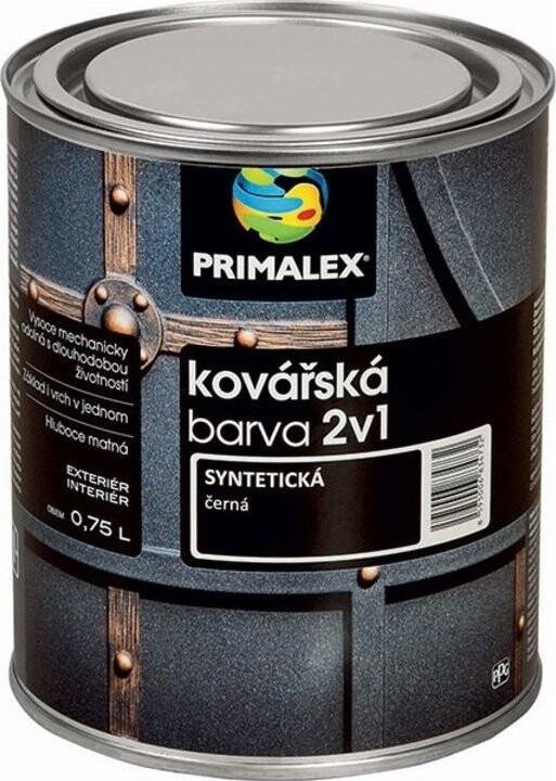 Primalex Kovářská barva 2v1 černá 0,75 l