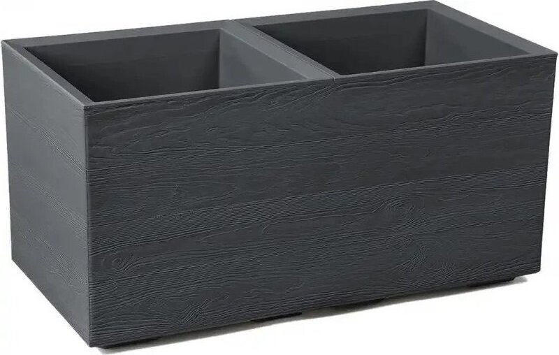 Lamela Květináč Karo Eco Coffee deska, antracit, 800 × 400 × 400 mm
