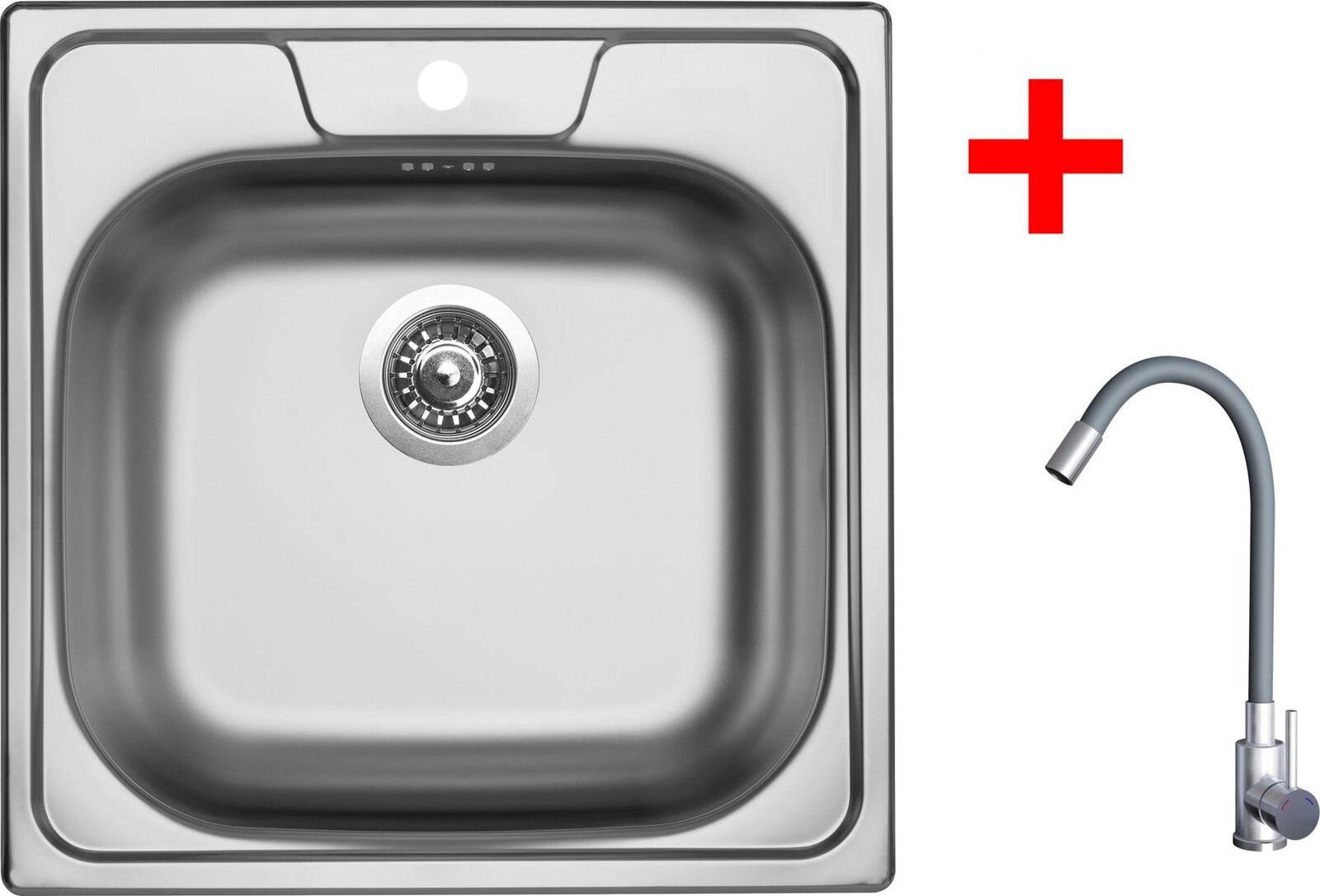 Sinks Classic 480 + Elasta nerez/šedý