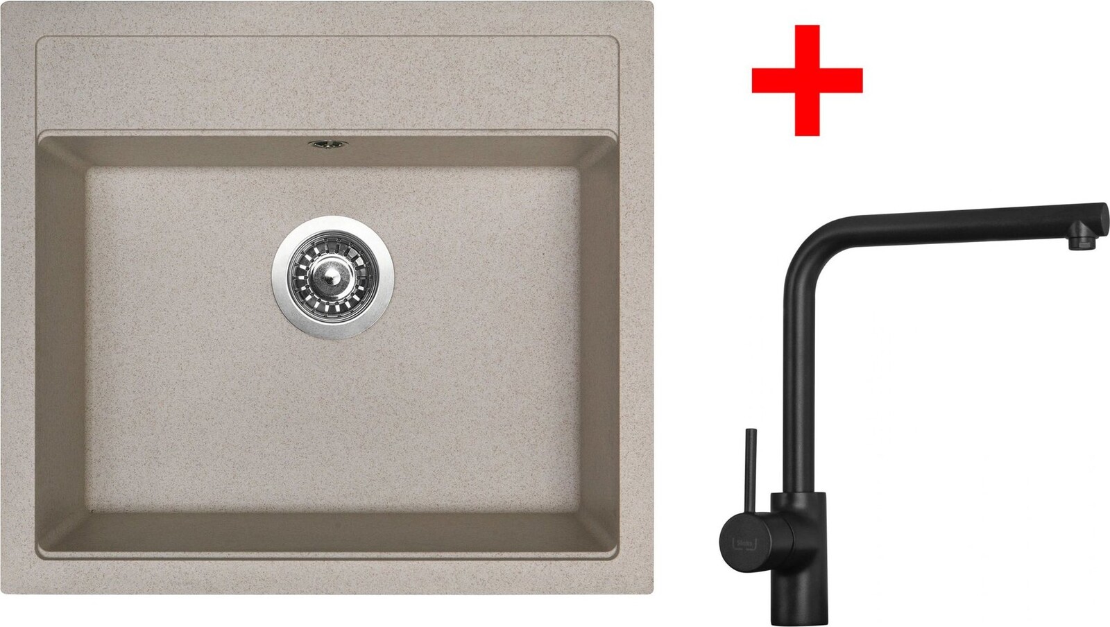 Sinks Solo 560 Avena + Elka černý matný