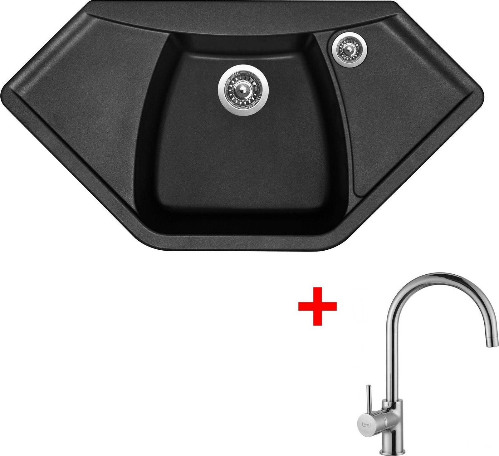 Sinks Naiky 980 Pureblack + Vitalia